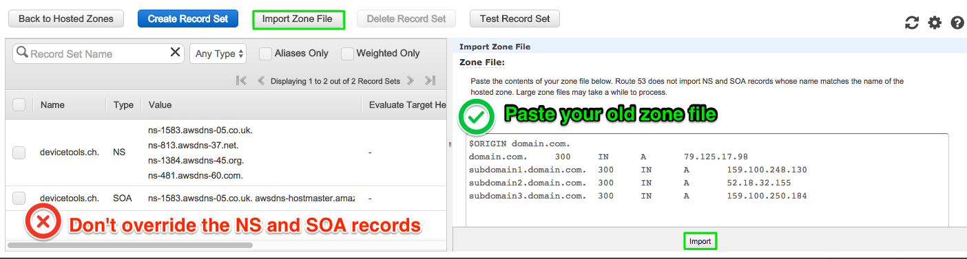 Route53 Import Zone File